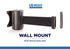 US Weight Steel Wall Mount Retractable Belt Barrier