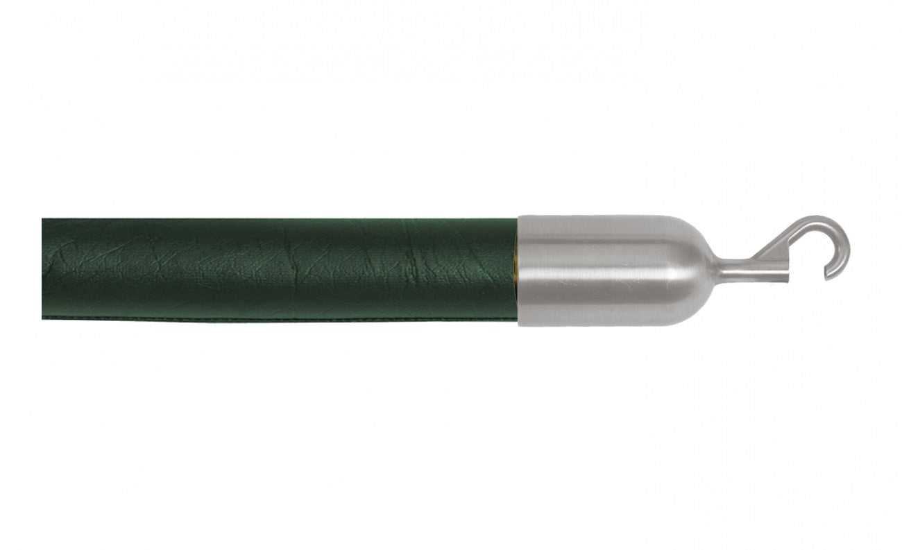 Crowd Control Barrier Stanchions Naugahyde Rope 1.5" Diameter Slide-Snap Ends