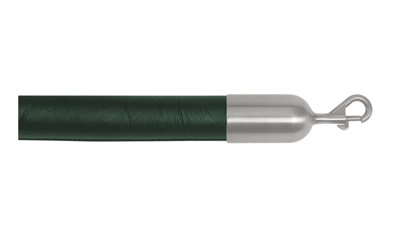 Crowd Control Barrier Stanchions Naugahyde Rope 1.5" Diameter Slide-Snap Ends