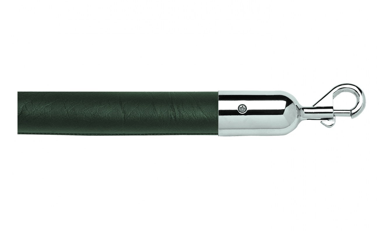 Crowd Control Barrier Stanchions Naugahyde Rope 1.5" Diameter Slide-Snap Ends