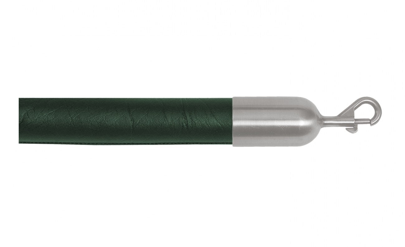 Crowd Control Barrier Stanchions Naugahyde Rope 1.5" Diameter Slide-Snap Ends