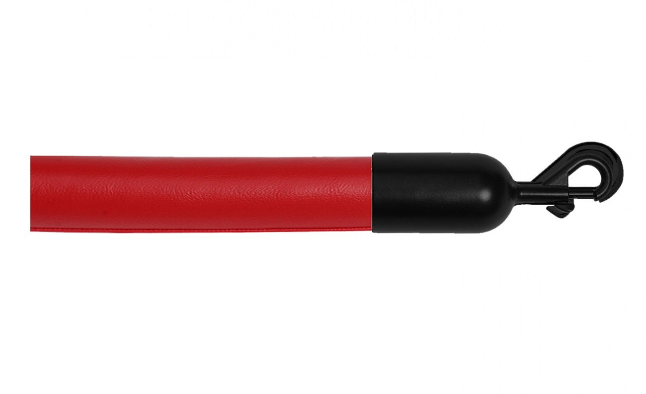 Crowd Control Barrier Stanchions Naugahyde Rope 1.5" Diameter Slide-Snap Ends