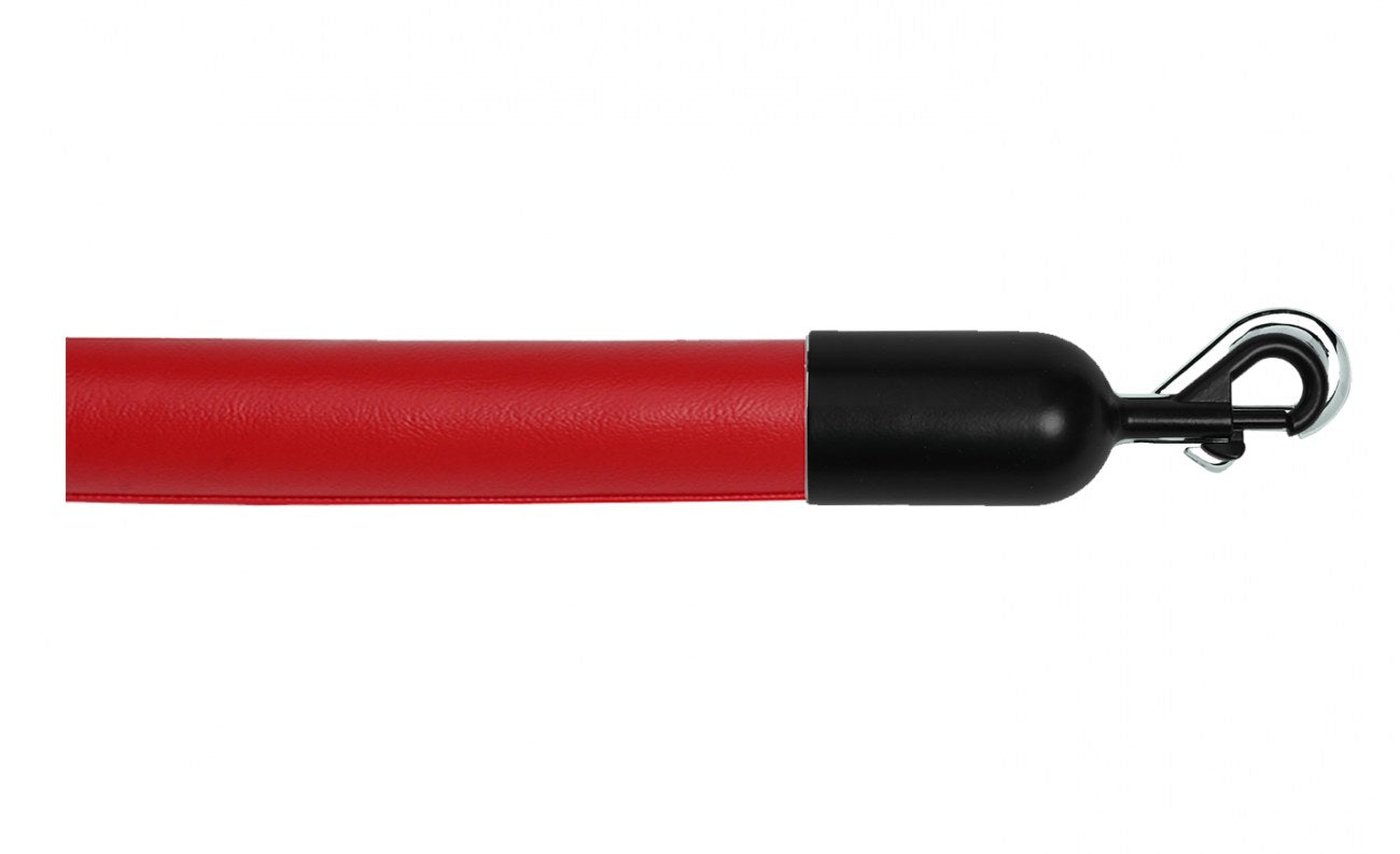 Crowd Control Barrier Stanchions Naugahyde Rope 1.5" Diameter Slide-Snap Ends