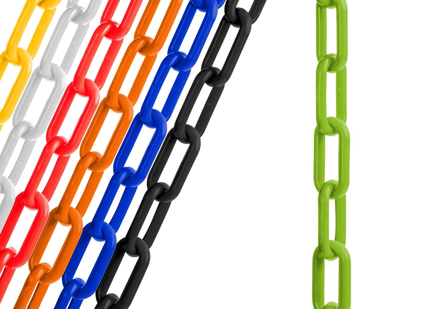 US Weight 2 Inch Plastic Safety Barrier Chain