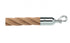 Twisted Polypropylene Rope for Crowd Control Barrier Stanchions  1.5" Diameter Slide-Snap Ends