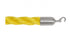 Twisted Polypropylene Rope for Crowd Control Barrier Stanchions  1.5" Diameter Slide-Snap Ends
