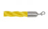 Twisted Polypropylene Rope for Crowd Control Barrier Stanchions  1.5" Diameter Slide-Snap Ends