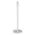 Ball top rope stanchion in polished stainless steel