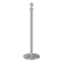Ball top rope stanchion in satin stainless steel