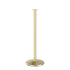 Flat top rope stanchion in polished brass plated finish