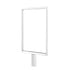 Designer Series slide-in sign frame, 14 x 22 polished chrome