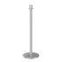 Urn top rope stanchion in satin stainless steel