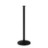 PRIME flat top rope stanchion in smooth black with cement base