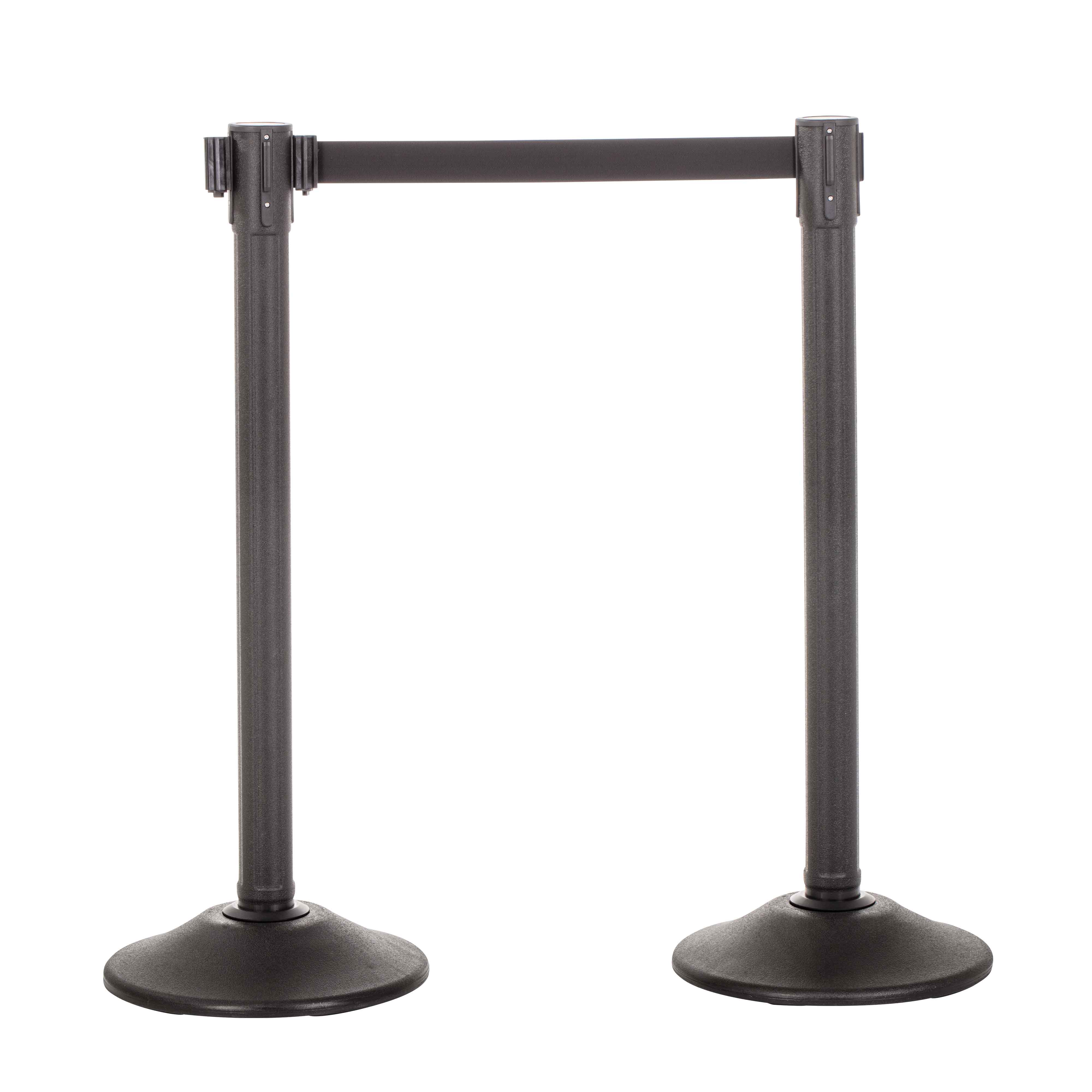 2-Pack Sentry Plastic Stanchions Barriers with Retractable Belt