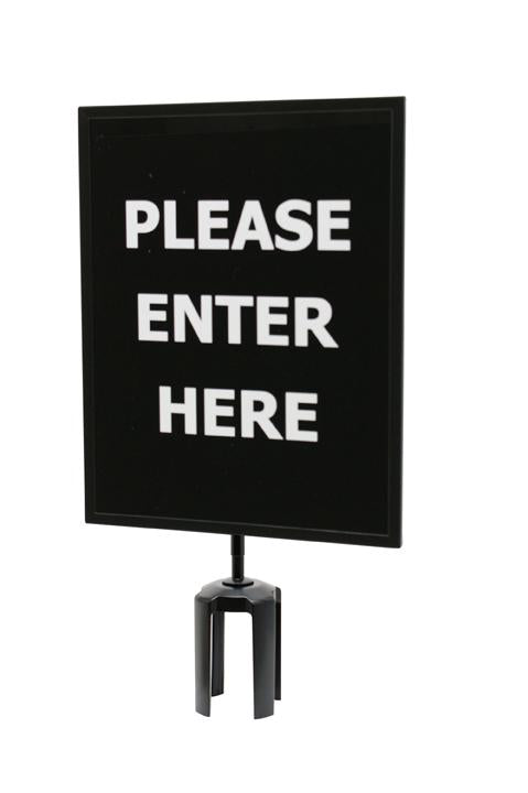 Queueway sign frame 11 x 14 Please Enter Here