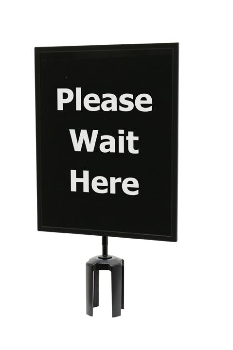 Queueway sign frame 11 x 14 Please Wait Here