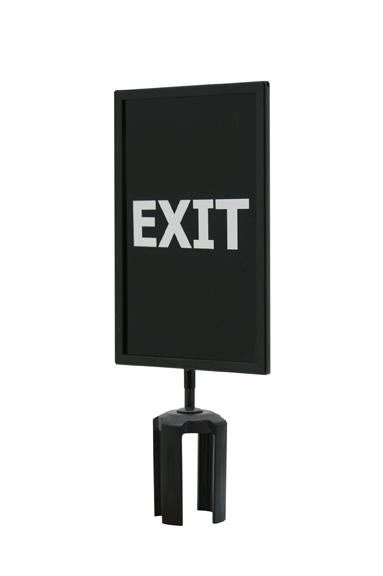 Queueway sign frame 7 x 11 EXIT