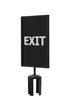 Queueway sign frame 7 x 11 EXIT