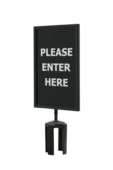 Queueway sign frame 7 x 11 Please Enter Here