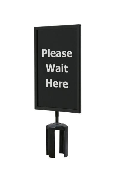 Queueway sign frame 7 x 11 Please Wait Here