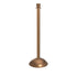 Crown Top Dome Base RopeMaster stanchion in Satin Brass finish