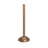 Flat Top Dome Base RopeMaster stanchion in Satin Brass finish
