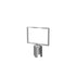 Stanchion Sign Frame – Horizontal, Satin Stainless finish