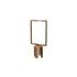 Stanchion Sign Frame – Vertical, Polished Brass finish