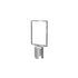 Stanchion Sign Frame – Vertical, Polished Stainless finish