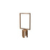 Stanchion Sign Frame – Vertical, Satin Brass finish