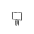 Stanchion Sign Frame Heavy Duty – Horizontal, Satin Stainless finish