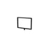 Rope Stanchion Sign Frame – Horizontal, Black finish