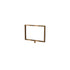 Rope Stanchion Sign Frame – Horizontal, Polished Brass finish