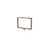 Rope Stanchion Sign Frame – Horizontal, Satin Brass finish