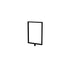Rope Stanchion Sign Frame – Vertical, Black finish