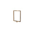 Rope Stanchion Sign Frame – Vertical, Polished Brass finish