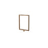 Rope Stanchion Sign Frame – Vertical, Satin Brass finish