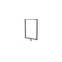 Rope Stanchion Sign Frame – Vertical, Satin Stainless finish