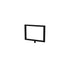 Rope Stanchion Sign Frame Heavy Duty – Horizontal, Black finish