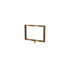 Rope Stanchion Sign Frame Heavy Duty – Horizontal, Polished Brass finish