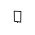 Rope Stanchion Sign Frame Heavy Duty – Vertical, Black finish