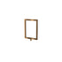 Rope Stanchion Sign Frame Heavy Duty – Vertical, Polished Brass finish