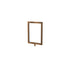 Rope Stanchion Sign Frame Heavy Duty – Vertical, Satin Brass finish