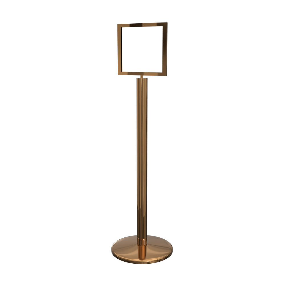 Sign Stand 11" x 14" in Polished Brass finish