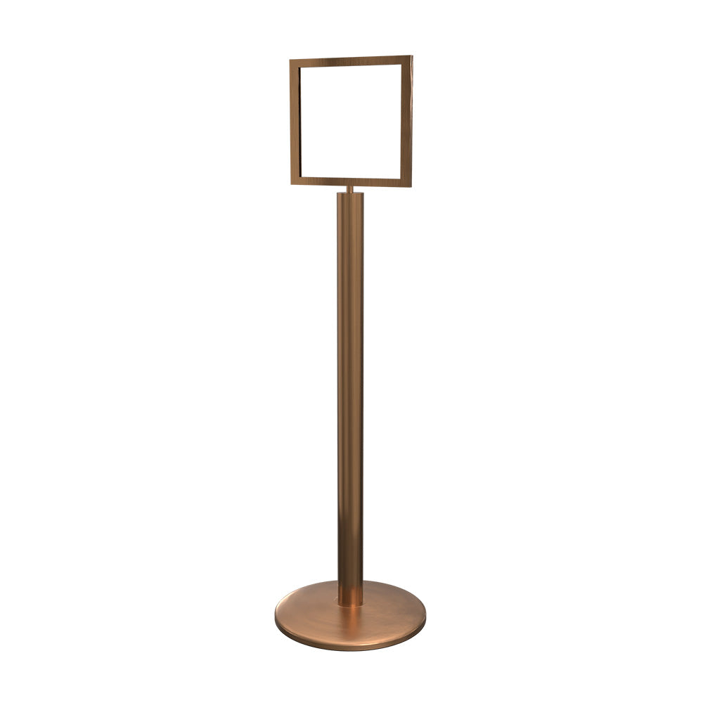 Sign Stand 11" x 14" in Satin Brass finish