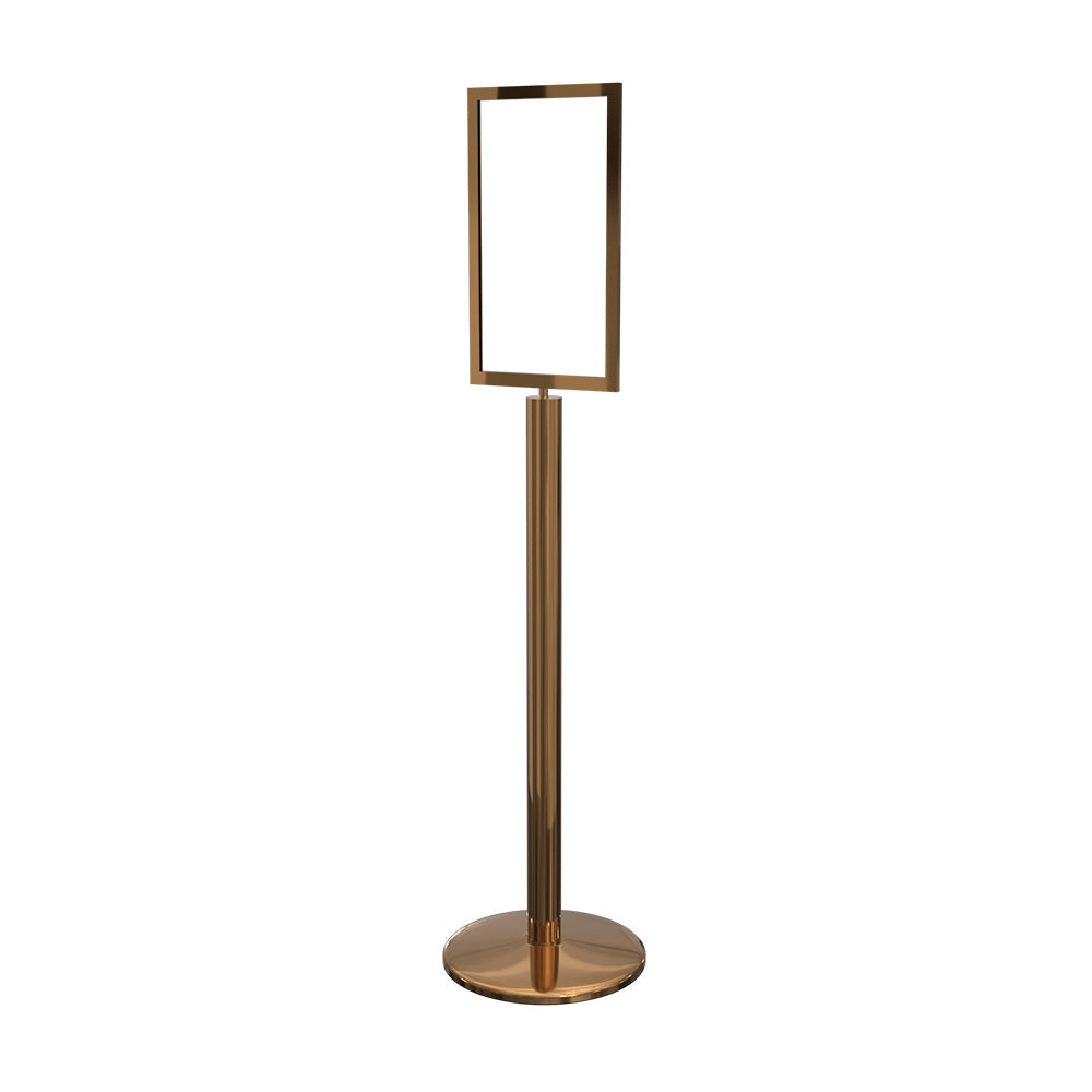 Sign Stand 14" x 22" in Polished Brass finish