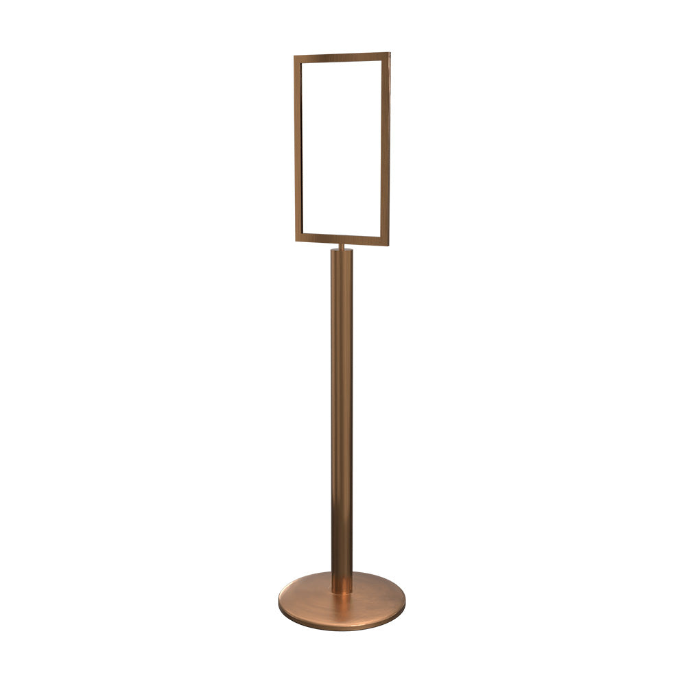Sign Stand 14" x 22" in Satin Brass finish
