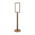 Sign Stand 14" x 22" in Satin Brass finish