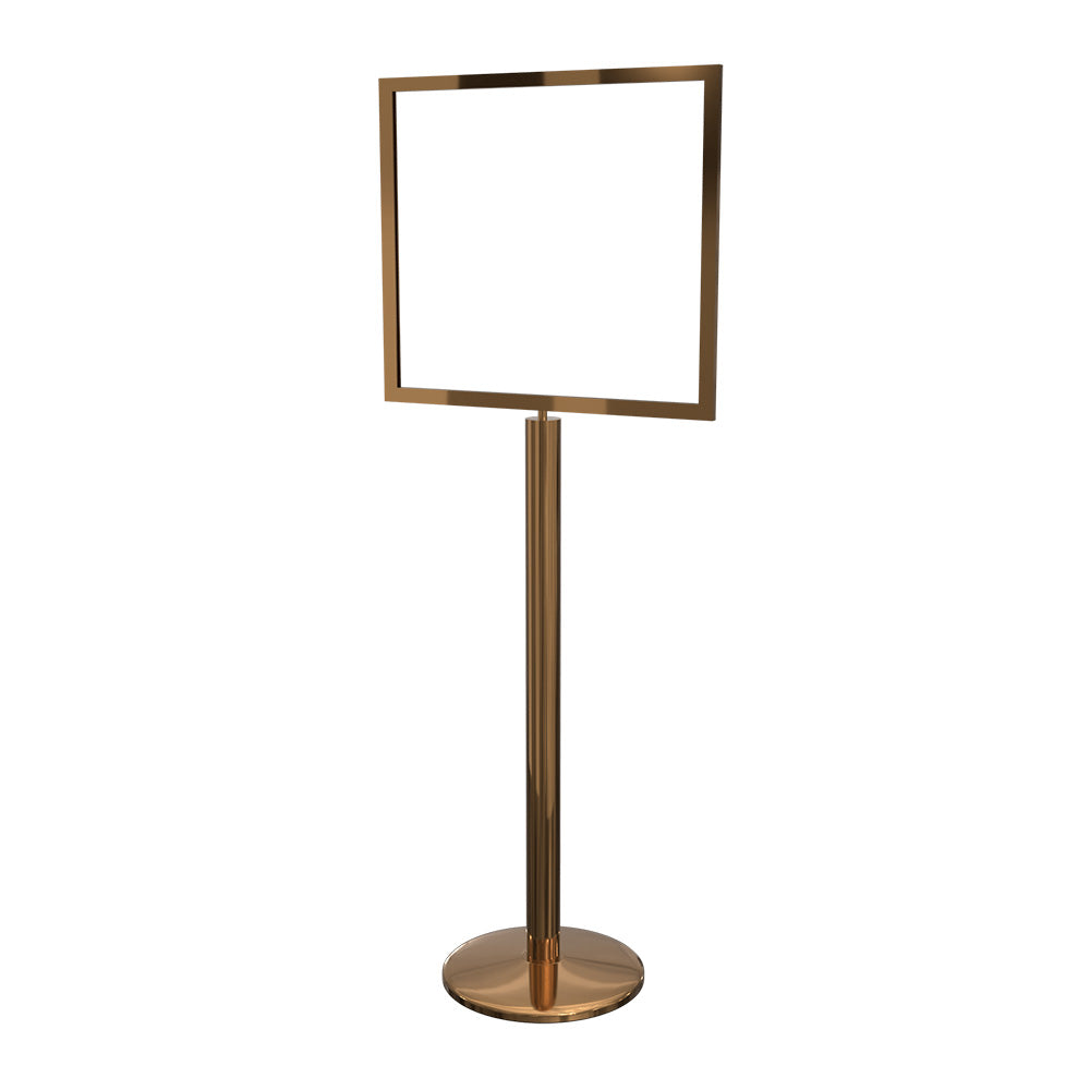 Sign Stand 22" x 28" in Polished Brass finish