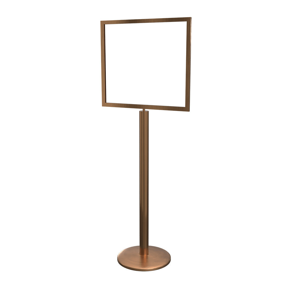 Sign Stand 22" x 28" in Satin Brass finish
